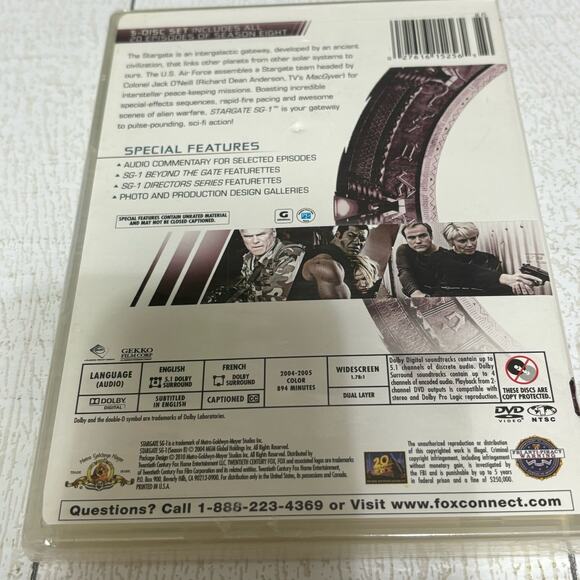 Stargate SG-1 Season 8 5 Disc Set New In Package - Picture 4 of 6